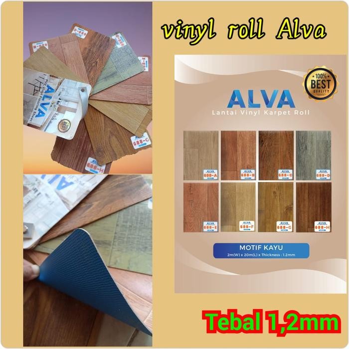 Karpet Lantai Vinyl Roll Tebal 1.2Mm Vinyl Korea