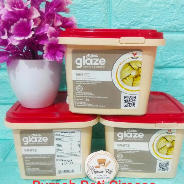 

NEW! COLATTA WHITE 1KG GLAZE VANILLA TOPPING DONUT RASA DIP 1 KG PUTIH PAIL