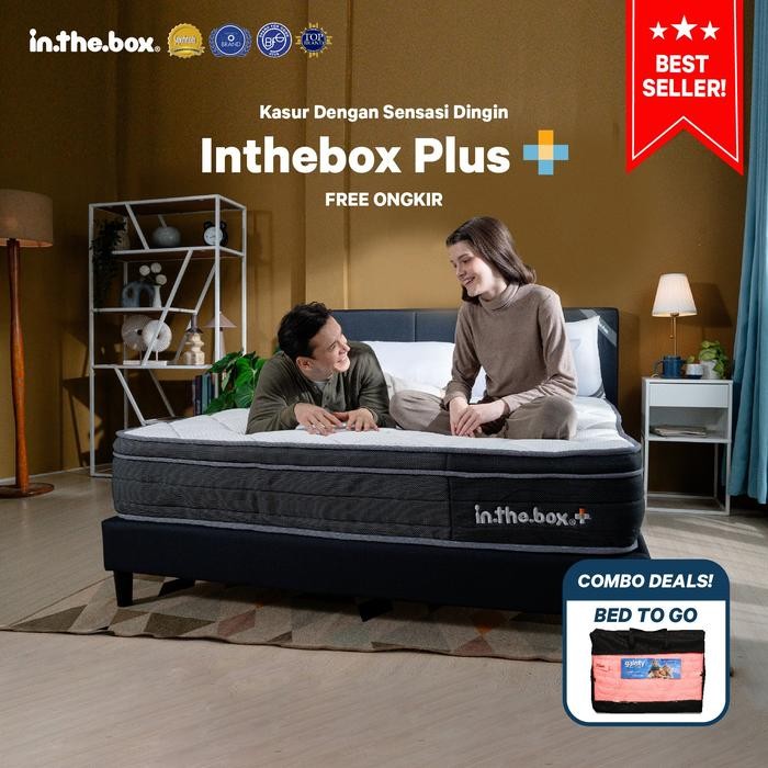[Free Kasur Lipat] Kasur Dingin Spring Bed IN THE BOX PLUS - FREE Bantal