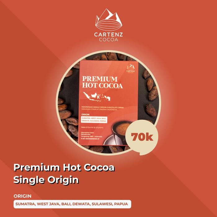 

Ready- [Cartenz Cocoa] Premium Hot Cocoa Indonesian Single Origin Box Sachet #Gratisongkir