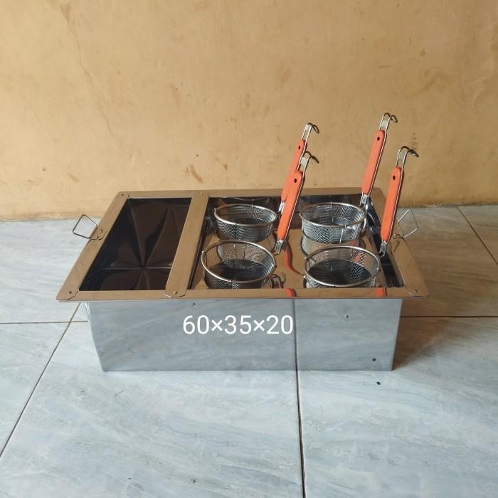 dandang mie ayam kotak/tong mie ayam/dandang mie ayam 4 lubang jumbo