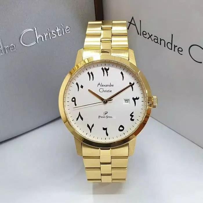 Alexandre Christie pria Ac1007 Angka Arab/Garansi Resmi 1 Tahun