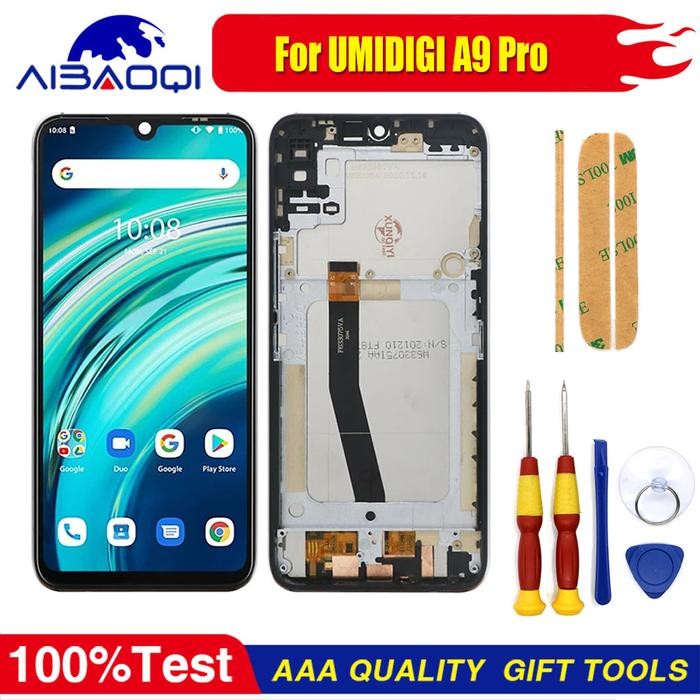 New Original 6.3 Inch Touch Screen + 2340X1080 LCD + Tool+3M Adhesive For Umi Umidigi A9 Pro Android