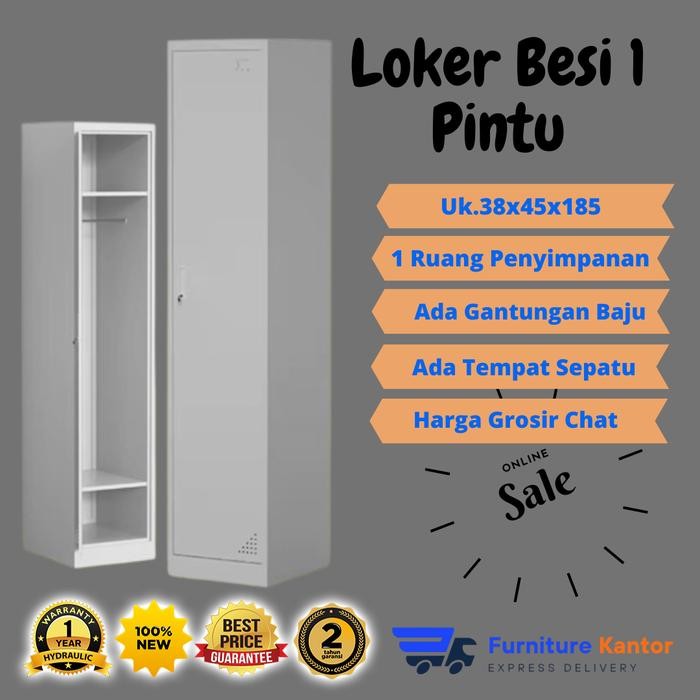 DISKON Loker Besi 1 Pintu Koenig KG LC 01 / Loker Besi 1 Pintu / Locker Besi 1 Pintu READY STOCK