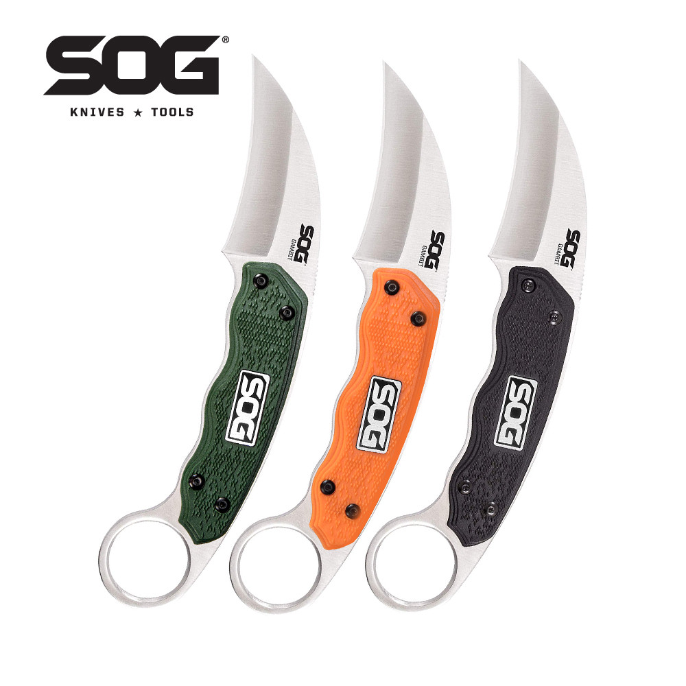 SOG GAMBIT Fixed Blade Mini Survival Knife Tactical Karambit Pocket Self-defense Knives EDC Outsoor 