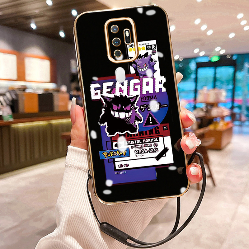 Casing Hp Untuk OPPO A5 2020 A9 2020 Case Casing Pribadi HP Cesing Silikon Softcase disepuh tali Kas