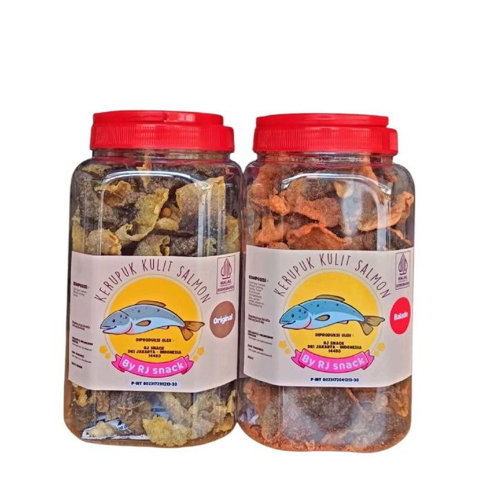 

Paket Combat Kerupuk Kulit Ikan Salmon Varian Rasa Original Dan Balado Kemasan Toples Jumbo 220Gr
