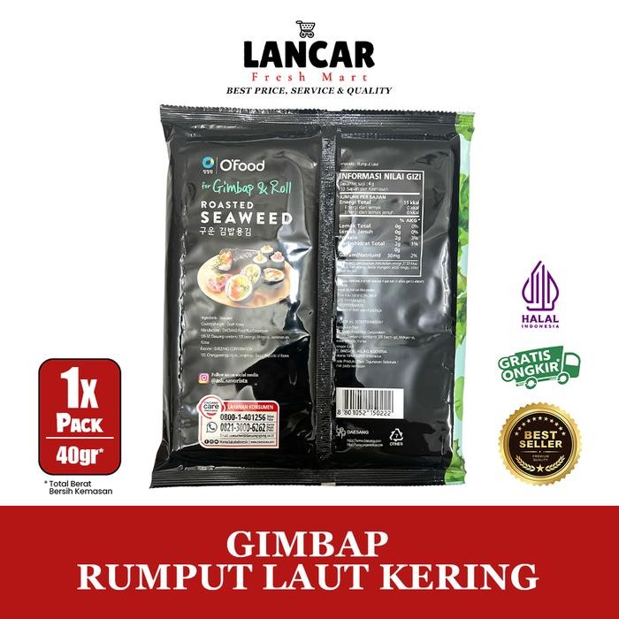 

Gimbap Rumput Laut Kering 40Gr