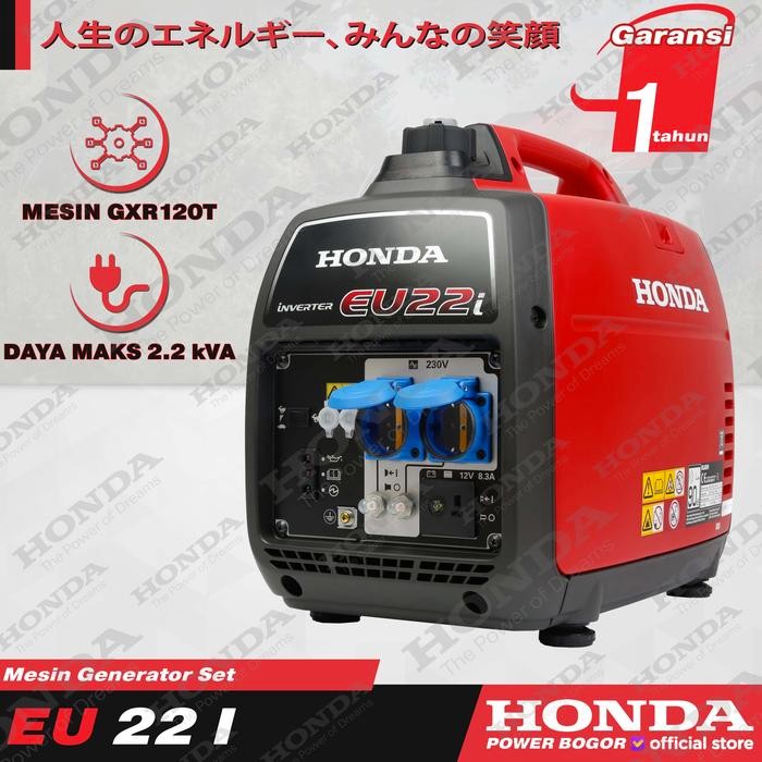 Terlaris Honda Genset Silent Eu22I Generator Inverter Mini Eu 22 I 1700 Watt