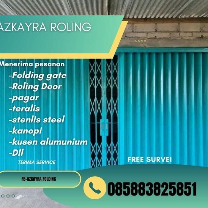 Stok Baru folding gate ruko