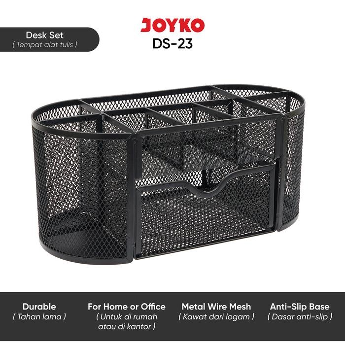 

Desk Set Pen Holder Tempat Alat Tulis Jaring Jala Joyko DS-23