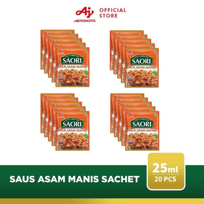 

Saori Saus Asam Manis Oriental Sachet 25 Ml (20 Pcs) -Gratisongkir