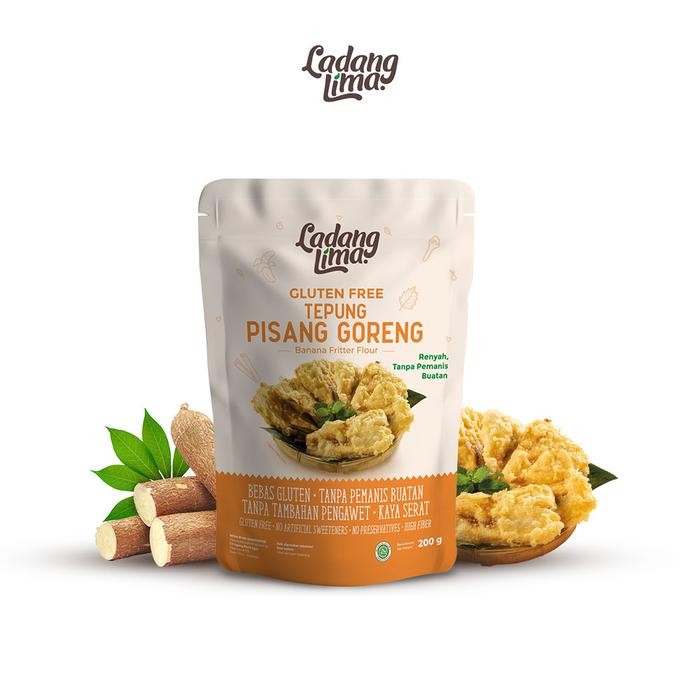 

(Rdm) - Tepung Pisang Goreng 200G - Ladang Lima Gluten Free Healthy Flour