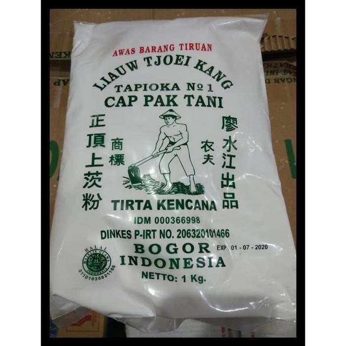 

(Rdm) - Tepung Tapioka No 1 Sagu Cap Pak Tani Liauw Tjoei Kang 1 Kg