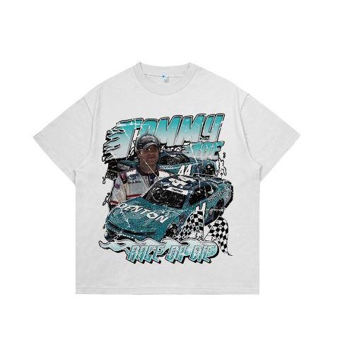 Popular VABAd Tommy Car Tshirt Kaos Streetwear Unisex Tee Combed Pria Baju Oversize Printing Panjang
