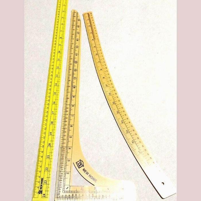 

(Expert) penggaris pola jahit kumplit isi 3 penggaris / alat jahit