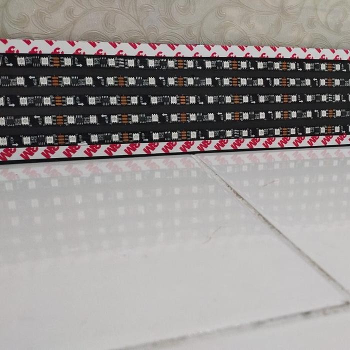 Lampu Led Running Tex Ganti Text Via Android 5 Baris Variasi Mobil Car Strobo