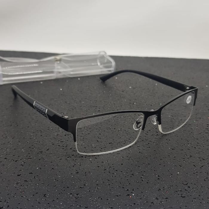 Kacamata Baca Plus Pria Wanita Kacamata Baca Keren Warna Hitam
