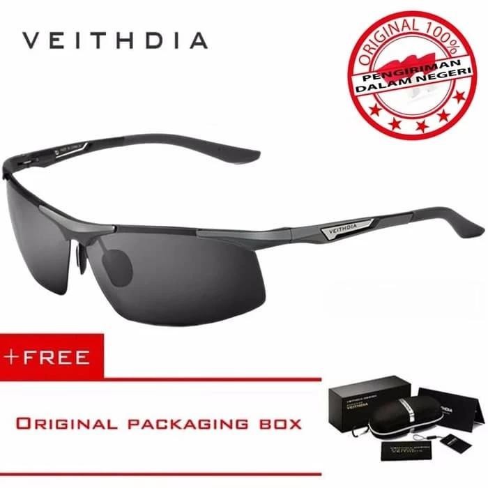 Kaca mata Pria Original VEITHDIA Polarized Sunglasses mens 6588