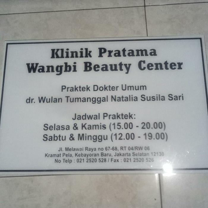 

Papan Nama Dokter - Apotek - Klinik - Akrilik Acrylic Sticker Stationery