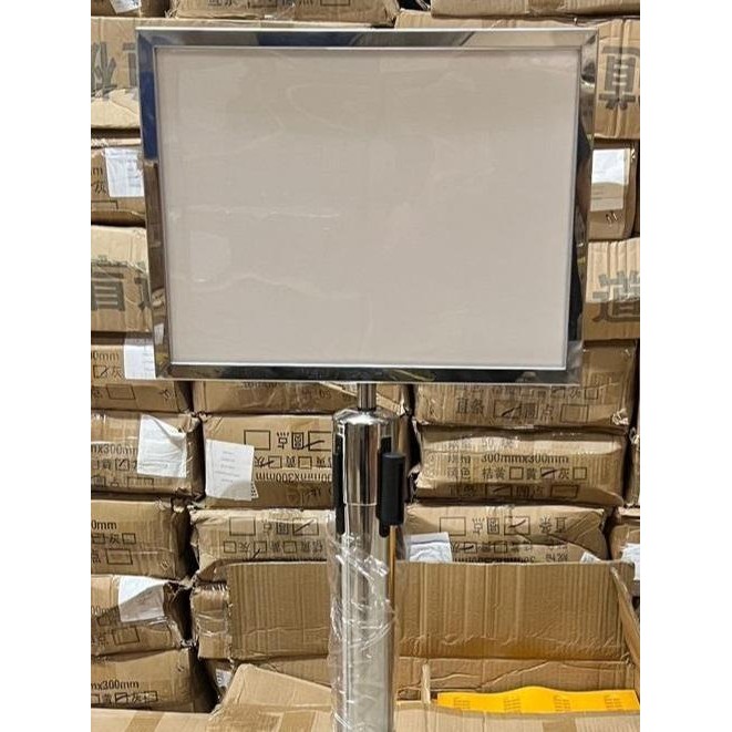 

Standing Sign Frame Stainless Papan Tiang Antrian