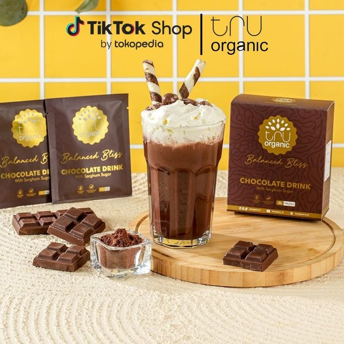 

8SXE Minuman Coklat Rendah Kalori Dengan Gula Sorghum Cokelat Bubuk Truorganic Balanced