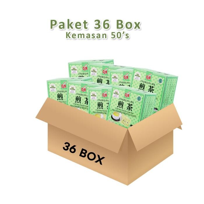 

8SXE Osk Japanese Green Tea 50'S Paket 36 Box