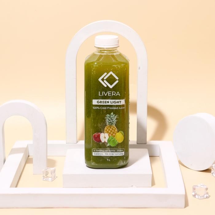 

8SXE Green Light 1 Liter Cold Pressed Juice Livera
