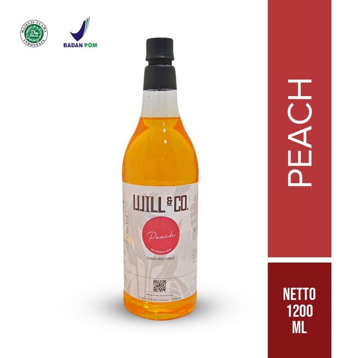 

8SXE Will&Co Sirup Peach 1.2 Liter - Rasa Buah Persik