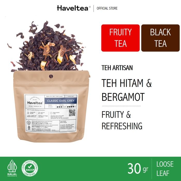 

8SXE Classic Earl Grey Small Pouch Haveltea Teh Hitam Bergamot Loose Leaf