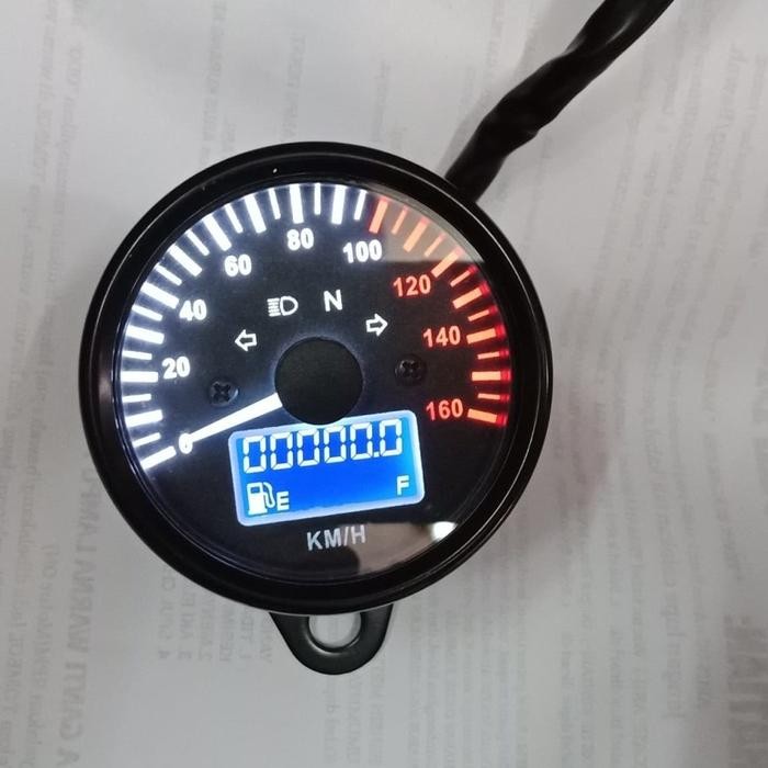 TERLARIS SPEEDOMETER DIGITAL INDIKATOR AMPERE BENSIN RPM VARIASI UNTUK MOTOR CUSTOM HASIL AKURAT DAN