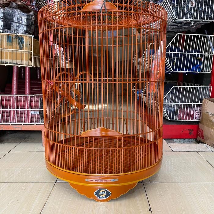 Sangkar Kandang Murai Ebod Jaya Coklat Natural Klasik No 2