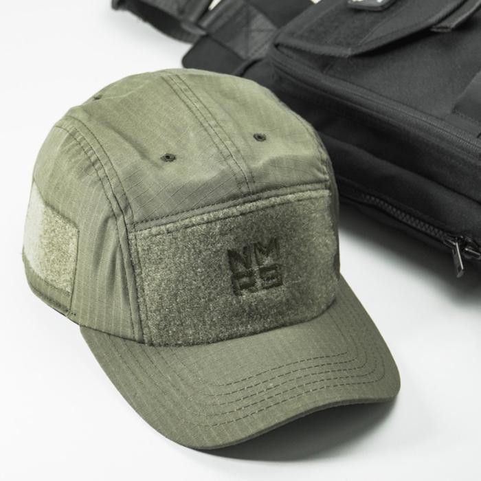 Numerus Five panel tactical cap / Topi pria / NMRS Outdoor headwear - Olive green