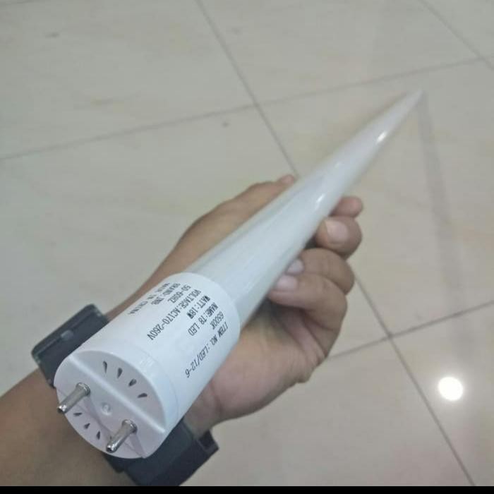 Grosir Kap Lampu Tl Bambu 1X18W Segi 8 Sun + Lampu Tl Led 8Watt 60Cm Set