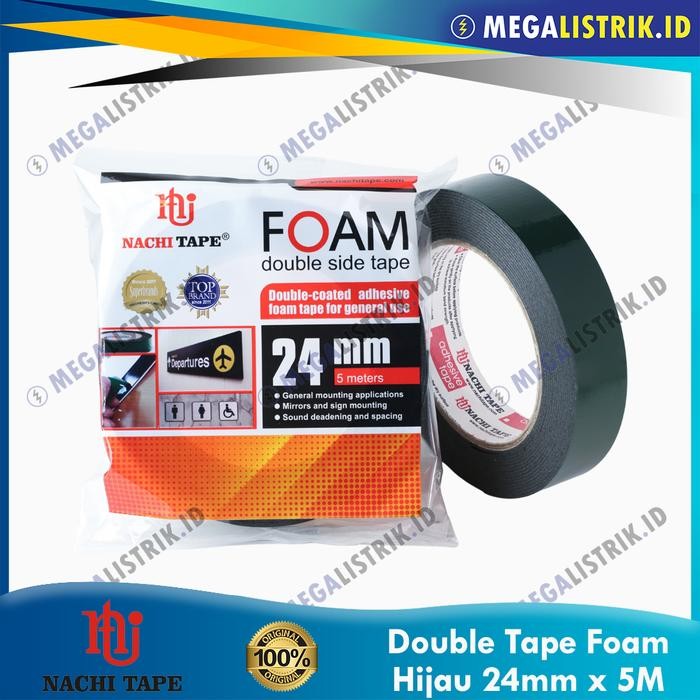 

Super Promo! Nachi Double Tape Foam 24mm x 5 Meter / Isolasi Bolak Balik Dobel Terbatas