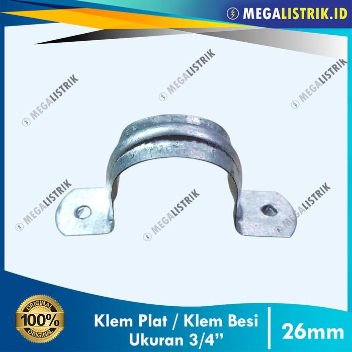 

Promo Terbaru! Klem Plat 3/4" / Klem Besi Seng / Klem Pipa 26mm / Klem Omega 3/4 Inch Low Price