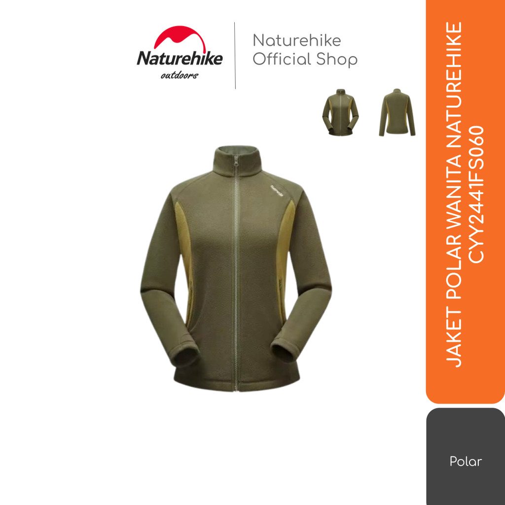 JAKET OUTDOOR POLAR WANITA HIKING CAMPING NATUREHIKE CYY2441FS060