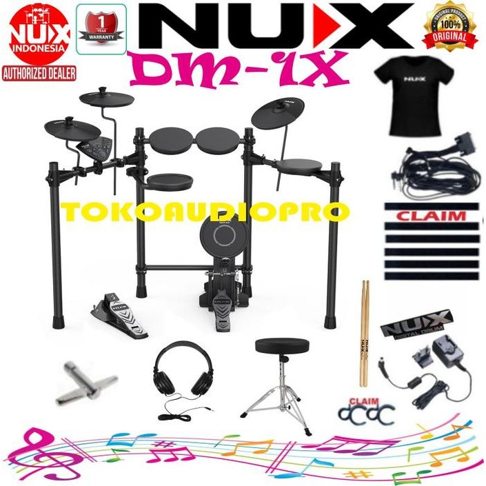 Nux DM1X Digital Drum Elektrik Nux Dm-1X Paket