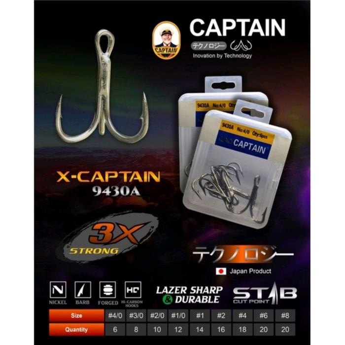 Kail captain treble hook 9430A