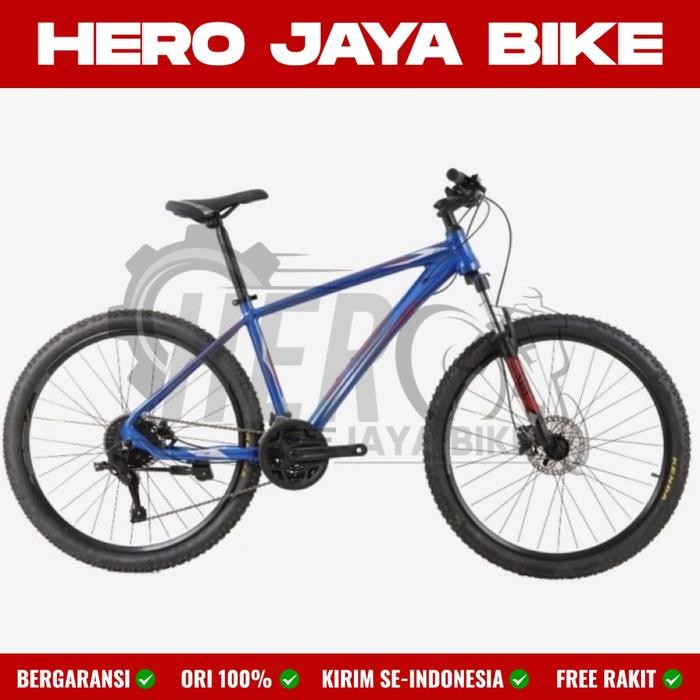 SEPEDA GUNUNG MTB 27,5 UNITED DETROID 2.1 3x9Speed REM HIDROLIK New