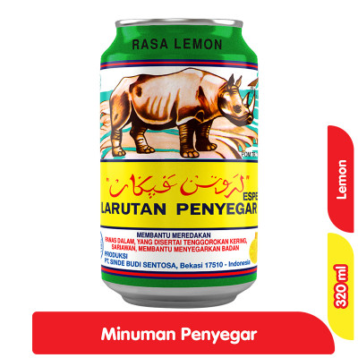 

Sinde Larutan Penyegar Cap BADAK Lemon 320 ml