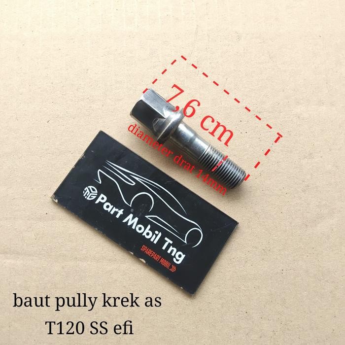 Baut Bolt Bold Poly Pulley Poli Kruk As Crankshaft Mitsubishi T120Ss Carbu Kuda 16 Lancer 16