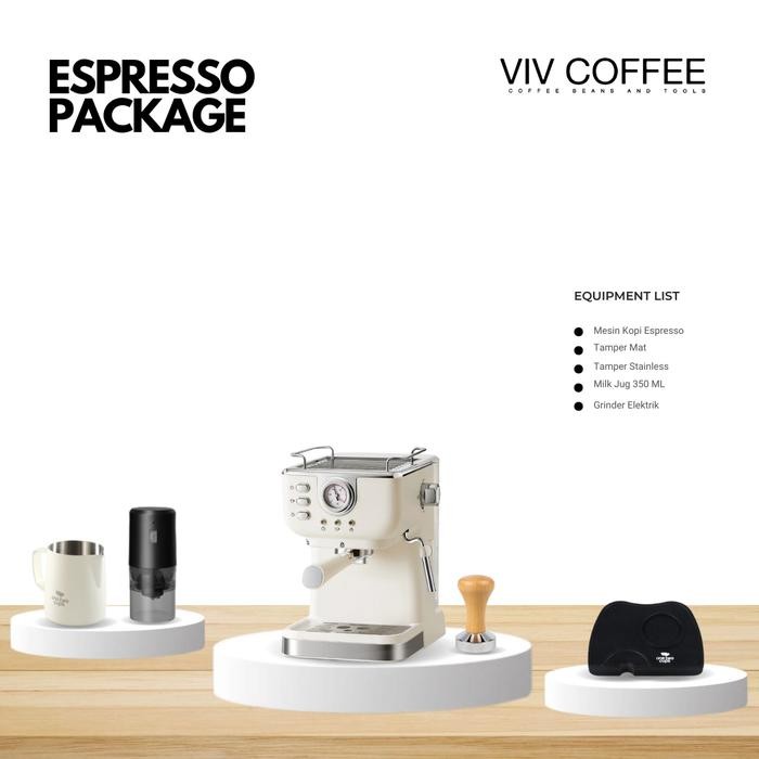 Terlaris - Paket Mesin Kopi Espresso Lengkap Rumahan Coffee Set