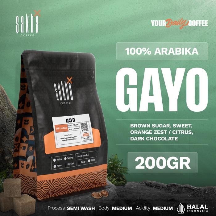 

Terlaris - Biji Kopi Bubuk Arabika Gayo Aceh Sumatra Arabica Coffee Beans 200 Gr