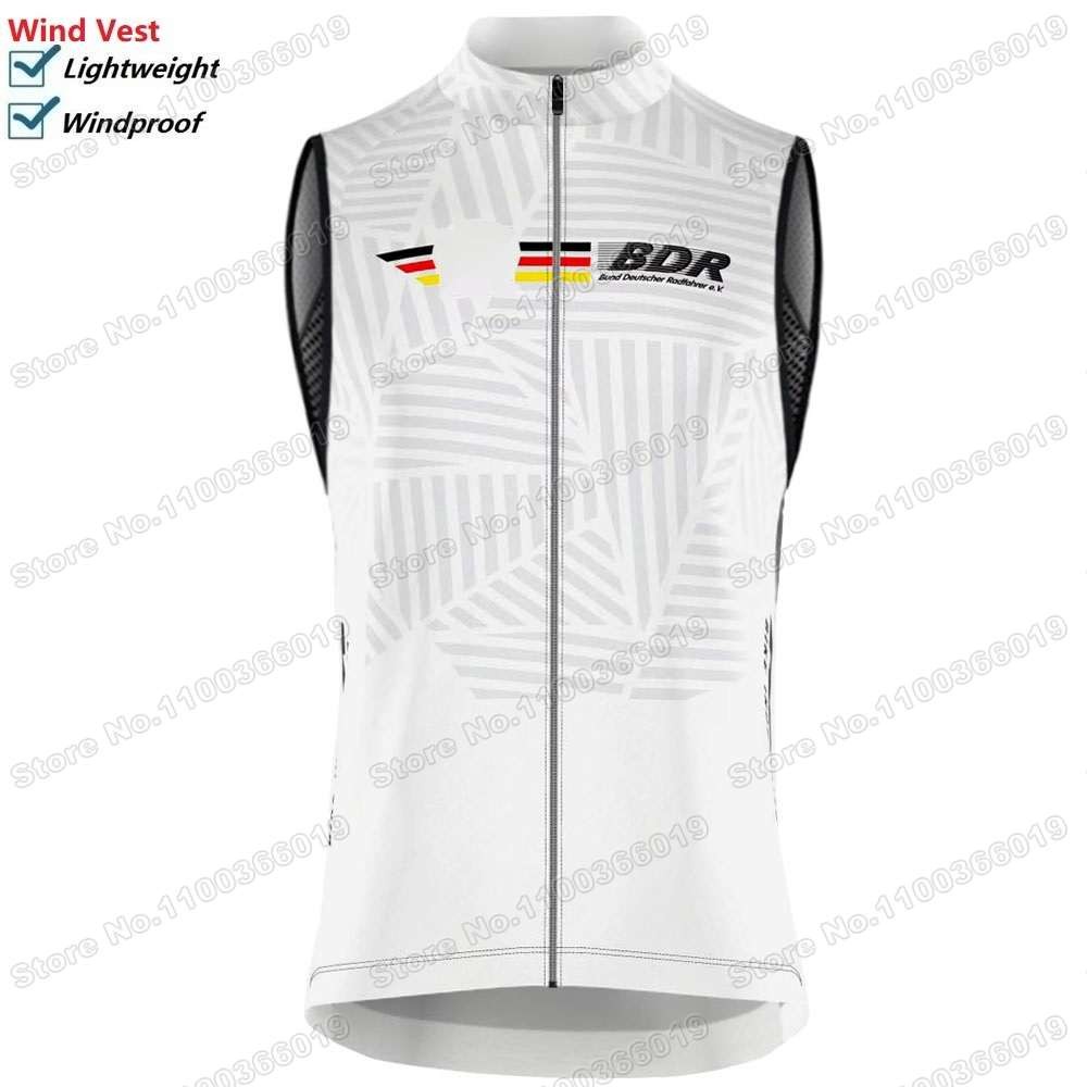 2023 German National Team Cycling Vest Windproof Men Germany Wind Vest Road Cycling Jersey Sleeveles