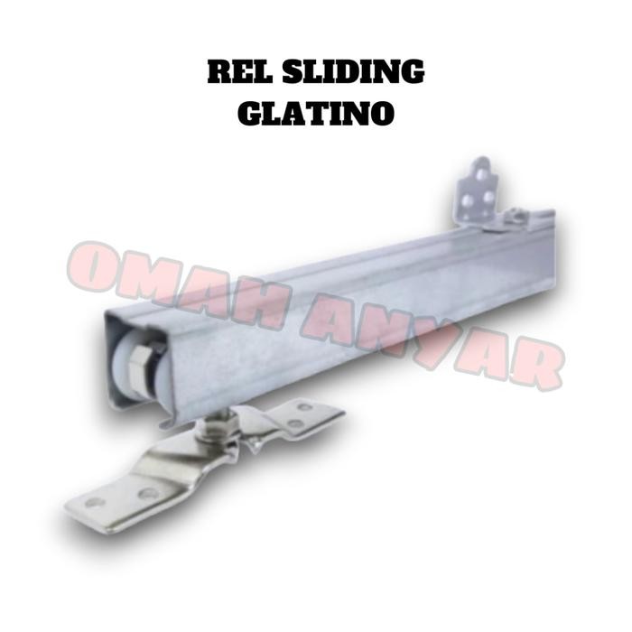 PREMIUM Rel Sliding / Rel Track / Rel Track Sliding untuk Pintu Kayu, Aluminium Atau Besi Merk