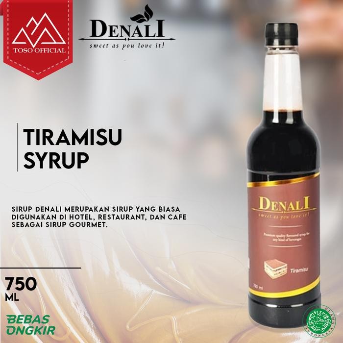 

Terlaris!! Denali Sirup Flavour Tiramisu 750Ml Syrup
