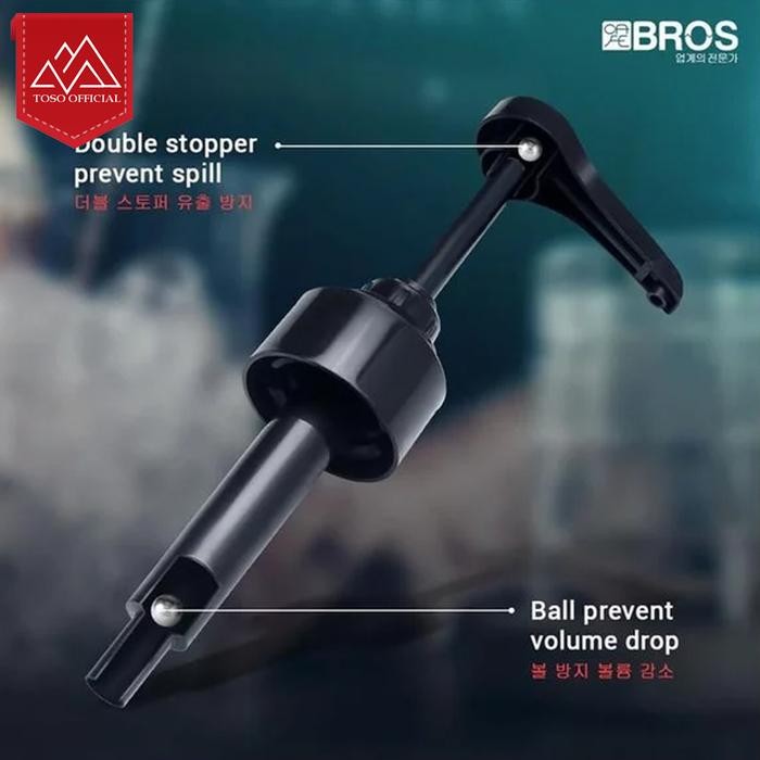 

Terlaris!! Cafe Bros Pompa Syrup Hitam Syrup Pump Monin Denali Toffin Universal