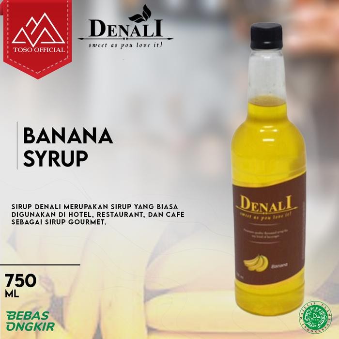 

Terlaris!! Denali Sirup Flavour Banana 750Ml Syrup