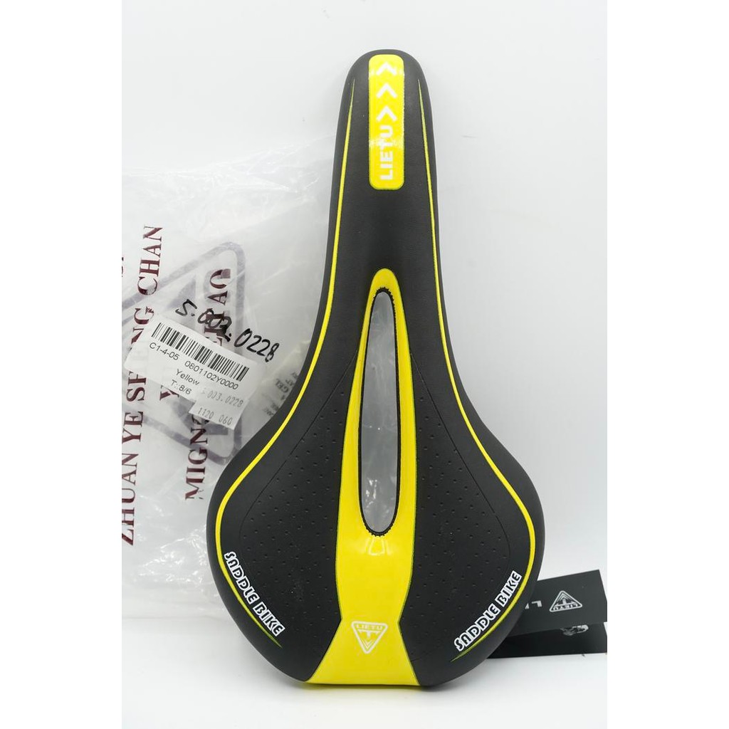 Laris West Biking Saddle Skidproof Jok Sadel Sepeda Bicycle Mtb Black Yellow Termurah